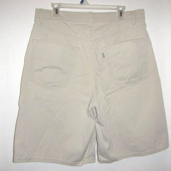 Levis SilverTab Khakis Cotton Shorts Men's Size 34 Beige - Picture 3 of 8